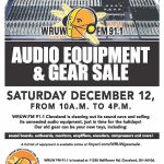 WRUW Audio Equipment & Gear Sale on Saturday, December 12